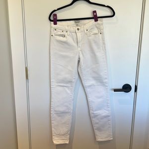 Jcrew toothpick jeans size 28 white